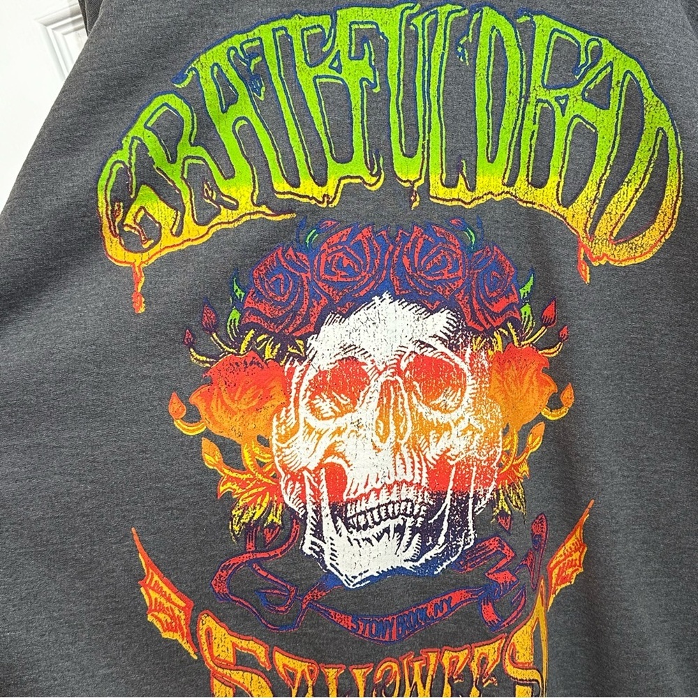 Grateful Dead Halloween 1970 Graphic Sweatshirt in Heather Gray, Size SM/MD (Fit - Picture 9 of 13